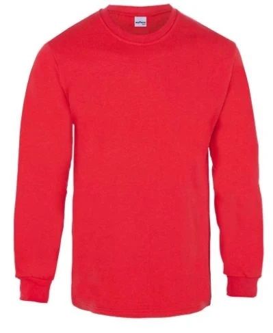 Bisiklet Yaka Sweatshirt Kırmızı - 3XL