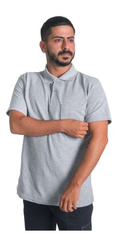 Polo Yaka Openend Tshirt Beyaz - M