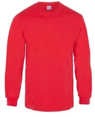 Bisiklet Yaka Sweatshirt Kırmızı - 4XL