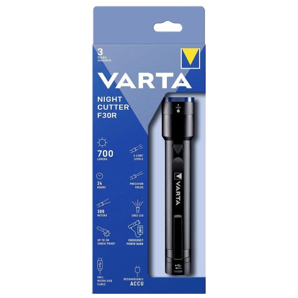 Varta 18901 Night Cutter F30R Şarj Edilebilir El Feneri