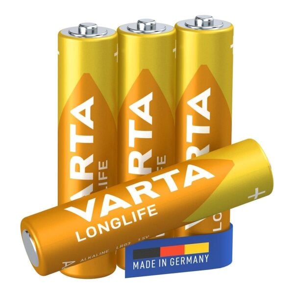 Varta 4103 Longlife Alkalin AAA İnce Kalem Pil 4'lü Paket