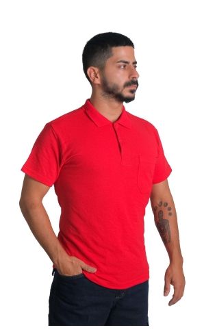 Polo Yaka Openend Tshirt Turuncu - L