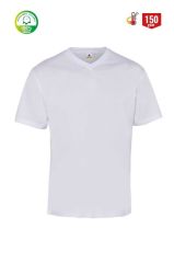 V Yaka Tişört Beyaz - XL