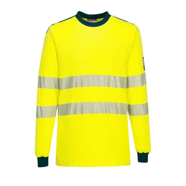 Portwest FR701 PW3 FR Modaflame Hi-Vis FR Bisiklet Yaka Tshirt