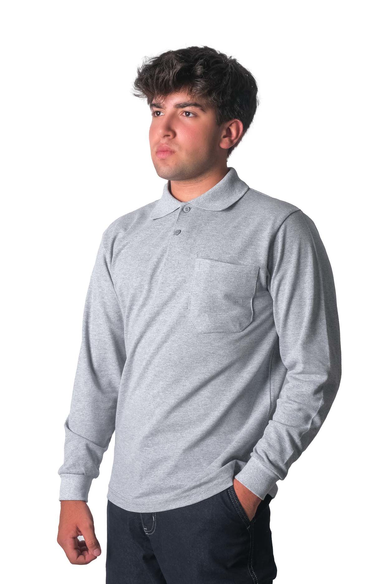 Polo Yaka Uzun Kol Sweatshirt