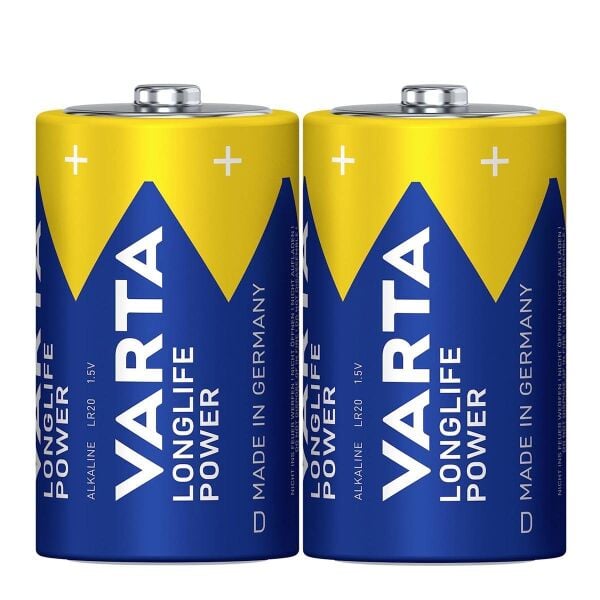 Varta 4920 Longlife Power Alkalin D Büyük Boy Pil 2'li Paket