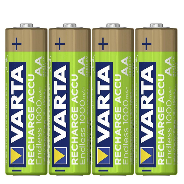 Varta 56666 Endless 1000mAh AA Şarj Edilebilir Kalem Pil 4'lü Paket