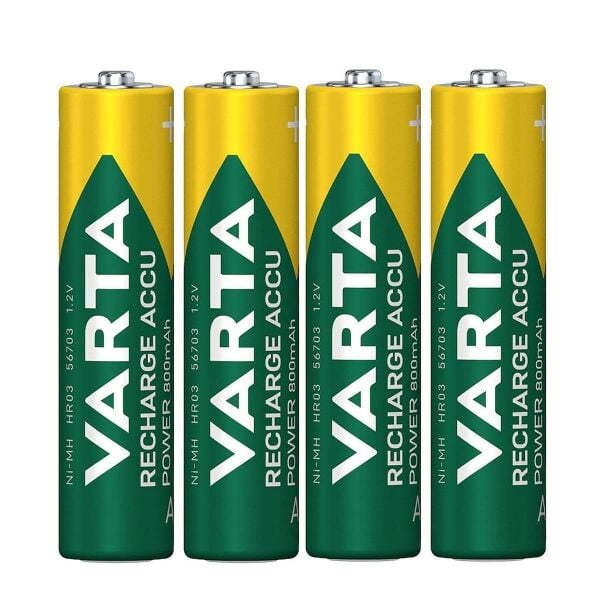 Varta 56703 Power 800mAh AAA Şarj Edilebilir İnce Kalem Pil 4'lü Paket