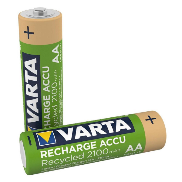 Varta 56816 Recycled 2100mAh AA Şarj Edilebilir Kalem Pil 2'li Paket