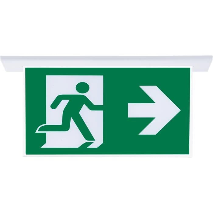 Çift Yönlü Acil Yönlendirme Armatürü (Sıvaaltı Aparatlı) Sağ-Sol - 051