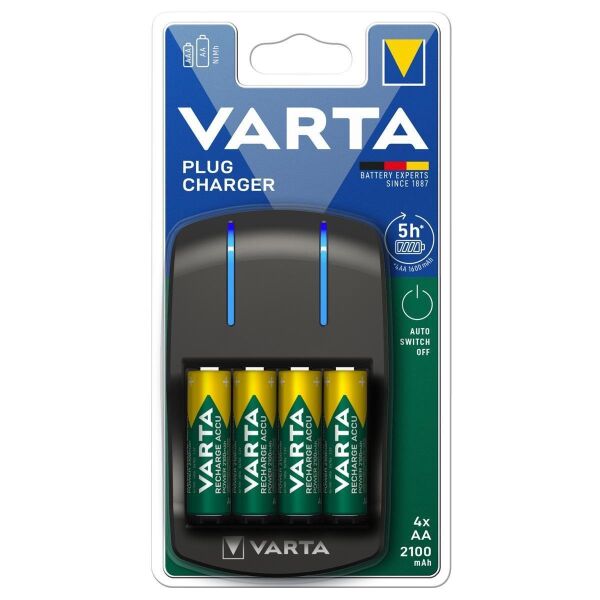Varta 57647 Plug Pil Şarj Aleti - 4x AA 2100Mah