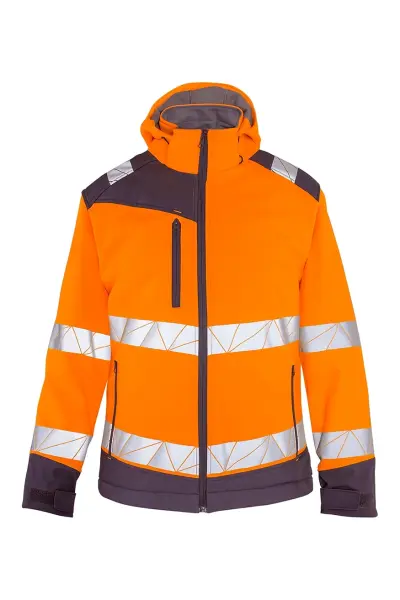 Myform Olympus Yüksek Görünürlüklü Softshell Mont 4XL - Turuncu