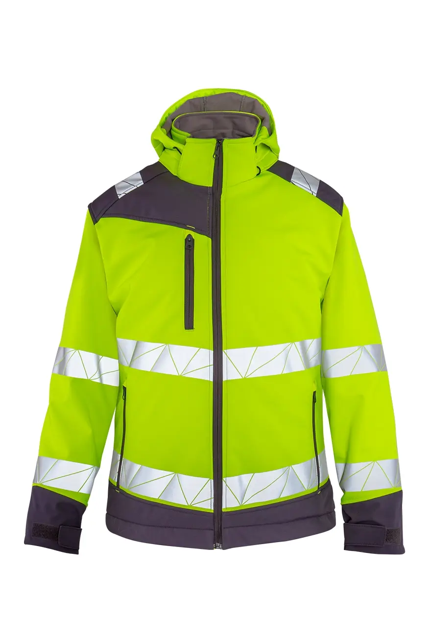 Myform Olympus Yüksek Görünürlüklü Softshell Mont XS - Yeşil