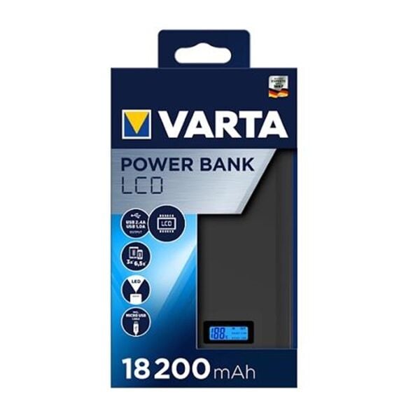 Varta 57972 Powerbank Lcd Ekran 18.200mAh