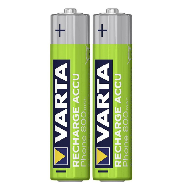 Varta 58398 Phone 800mAh AAA Şarj Edilebilir İnce Kalem Pil 2'li Paket
