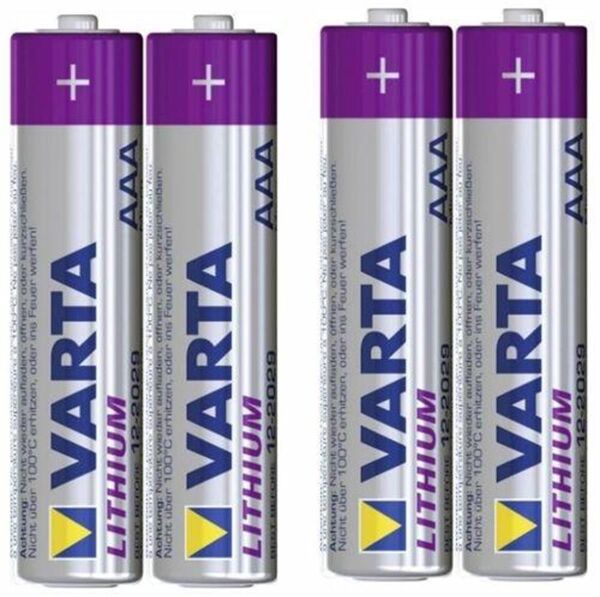 Varta 6103 Lityum AAA İnce Kalem Pil 4'lü Paket