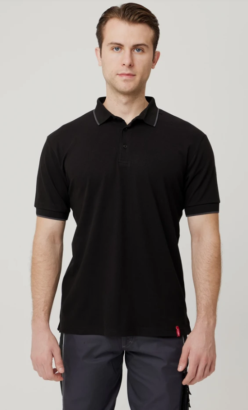 Armadillo Nepeta Polo Yaka T-Shirt Siyah-Gri - 2XL