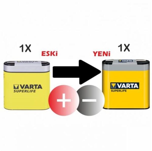 Varta Superlife Manganez 3R12 4.5V Pil