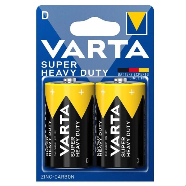 Varta Superlife Manganez Büyük Boy Pil 2'li Paket