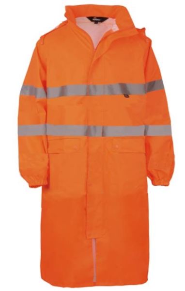 Vizwell VWJK67-L 150D Reflektörlü Oxford Yağmurluk Turuncu - M
