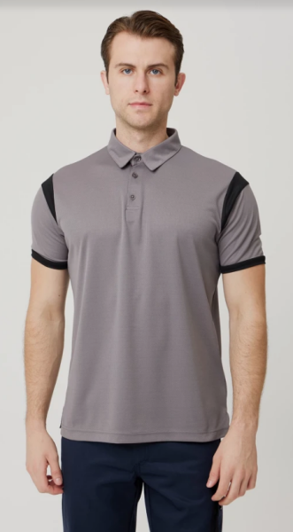 Armadillo Allium Polo Yaka Tişört Koyu Gri / Siyah - M