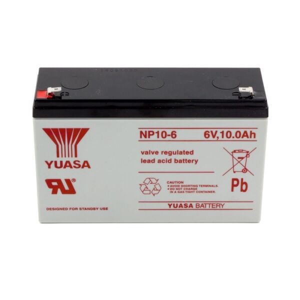 Yuasa NP 10-6 6V 10Ah Bakımsız Kuru Akü
