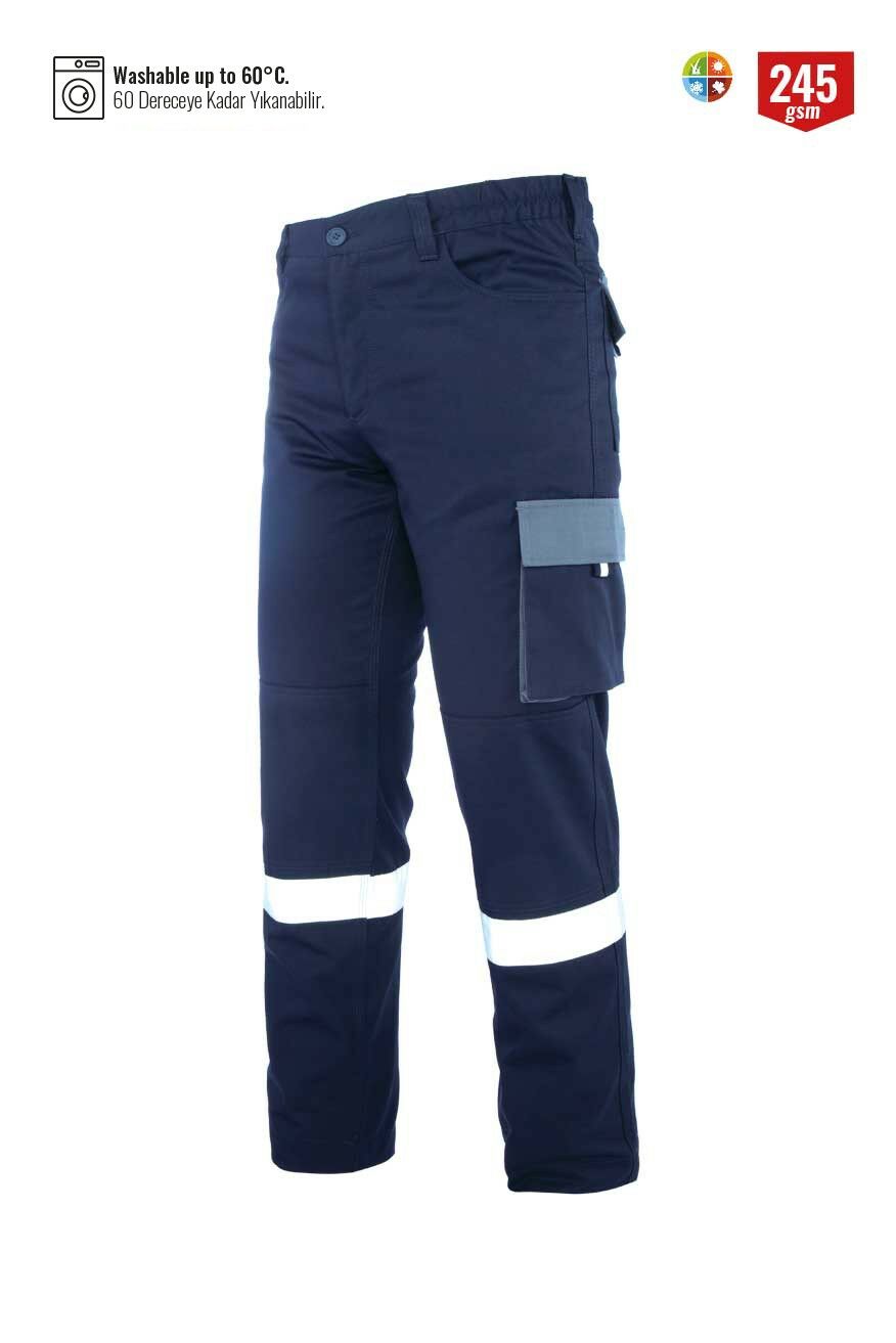 Palmira Plus Teknik İş Pantolonu Lacivert - 2XL / 56-58