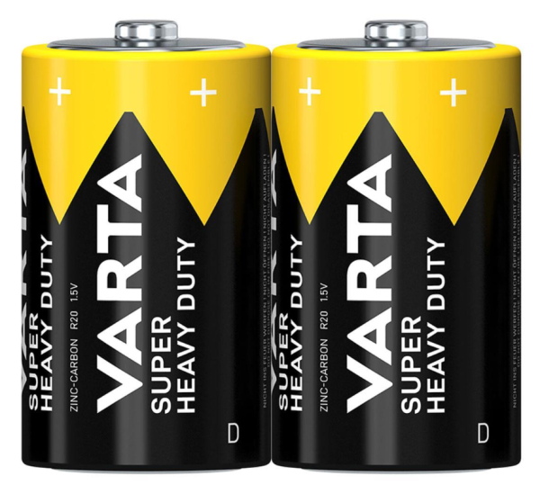 Varta Superlife Manganez D Büyük Boy Pil 2'li Shrink
