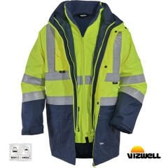 Vizwell VWJK44 300D Oxford 5+1 Reflektörlü Parka