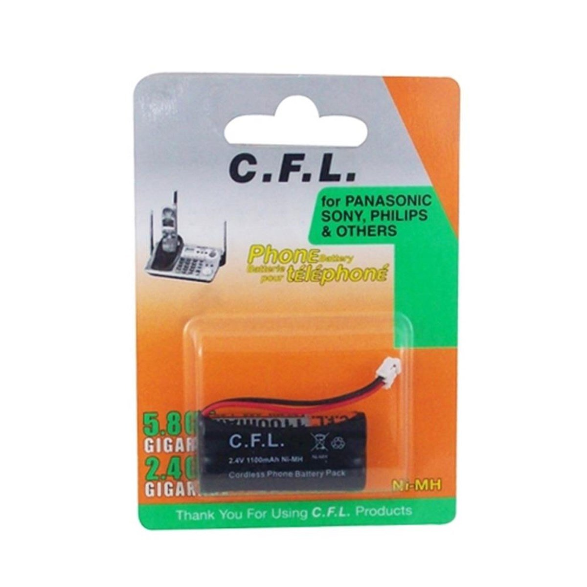CFL TELEFON PİLİ  2,4V  1100 MAH