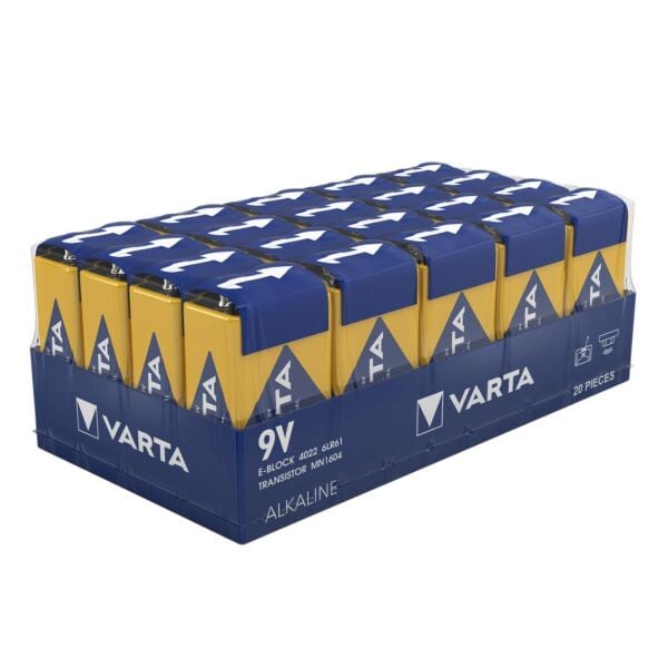 Varta 4022 Industrial 9V Pro Alkalin Pil