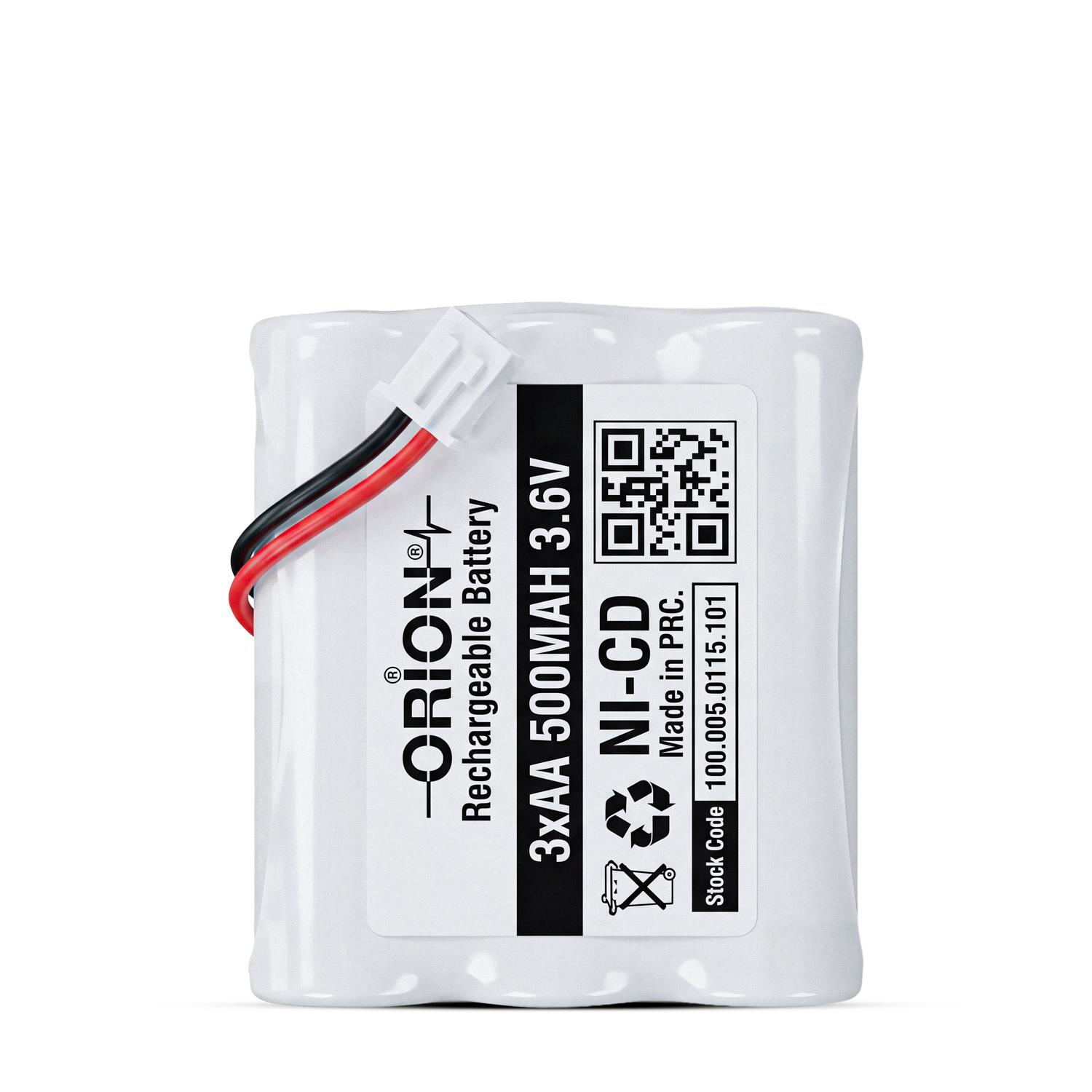 Orion AA 3.6V 500mAh Ni-CD Kablo Ve Soketli Pil