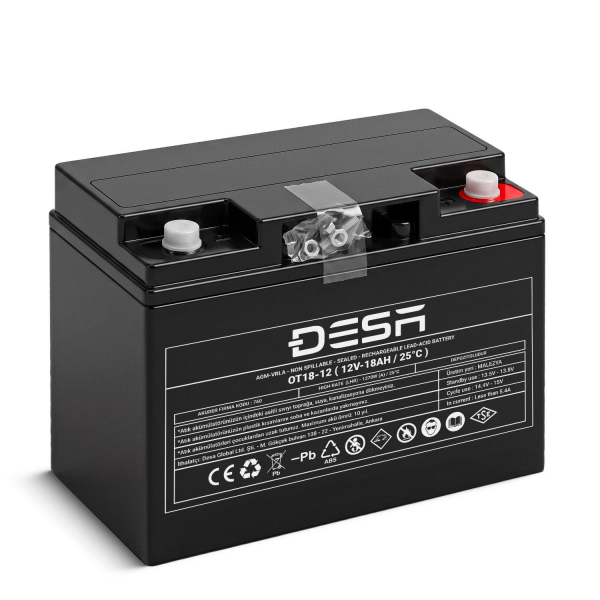 DESA OT18-12 12V 8AH Bakımsız Kuru Akü