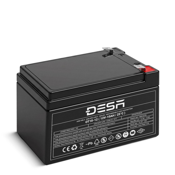 DESA OT10-12 12V 10AH Bakımsız Kuru Akü