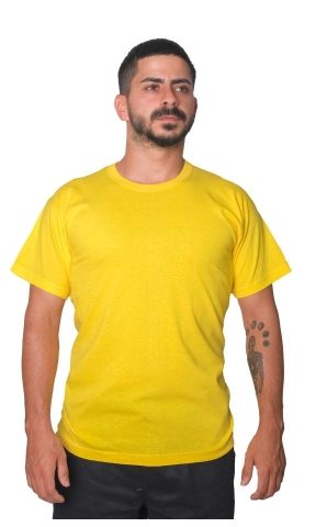 Sıfır Yaka Süprem Tshirt Sarı - S