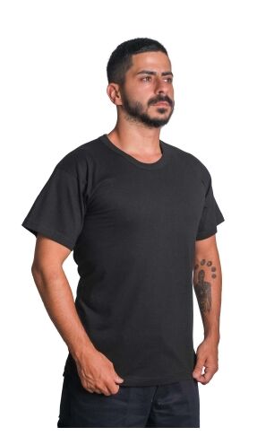 Sıfır Yaka Süprem Tshirt Siyah - S