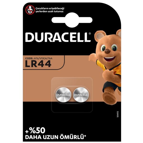 Duracell LR44 A76 1.5V Alkalin Pil 2'li Paket