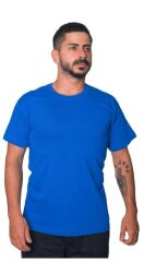 Sıfır Yaka Süprem Tshirt Mavi - M