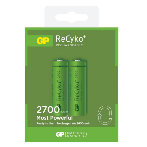 GP ReCyko (HAZIR ŞARJLI Pil) Ni-Mh AA 2700 Serisi