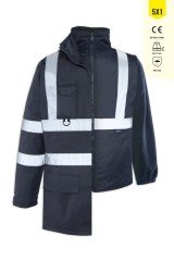 Olympus 5+1 Yüksek Görünürlüklü Parka Lacivert - S