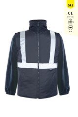 Olympus 5+1 Yüksek Görünürlüklü Parka Lacivert - 2XL