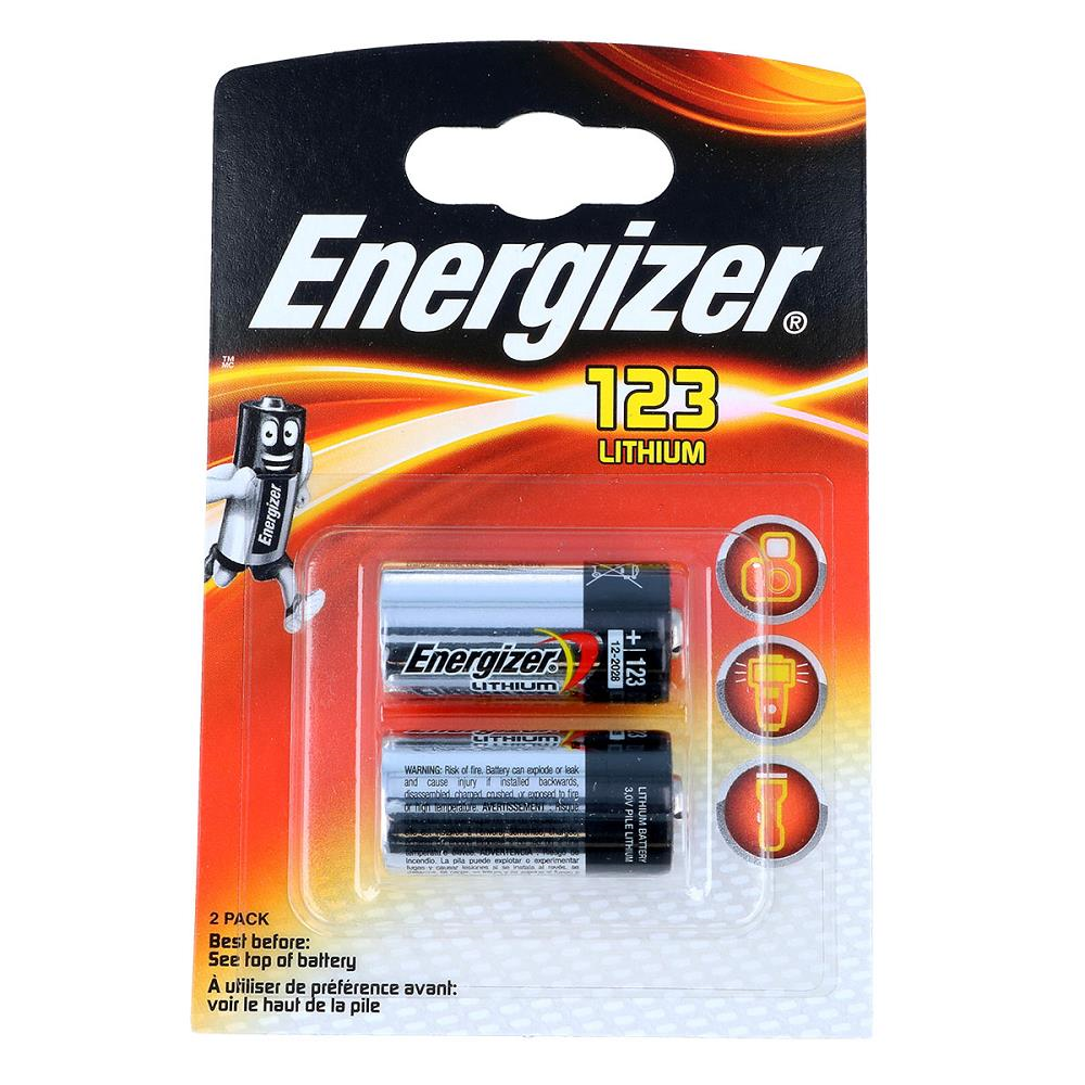 Energizer CR123A 3V Lityum Pil 2'li Paket