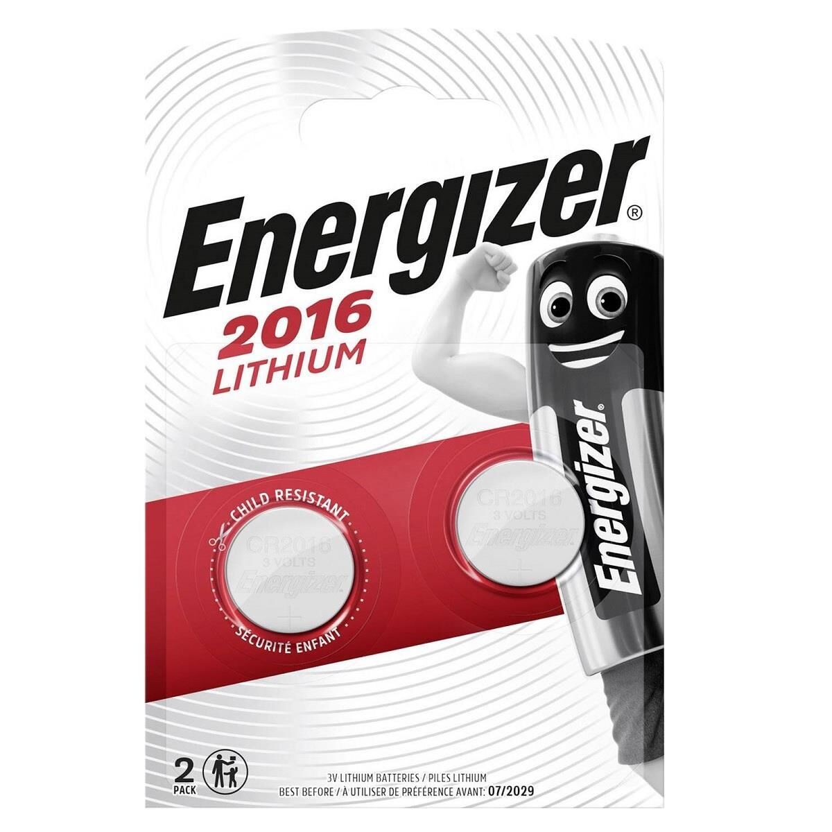 Energizer CR2016 3V Lityum Pil 2'li Paket