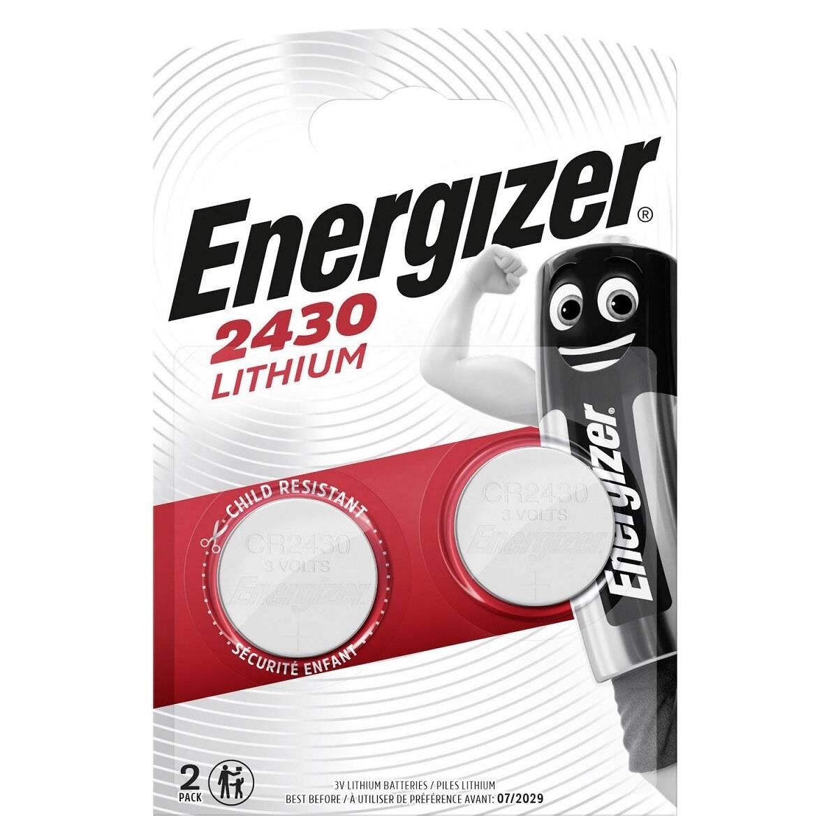Energizer CR2430 3V Lityum Pil 2'li Paket