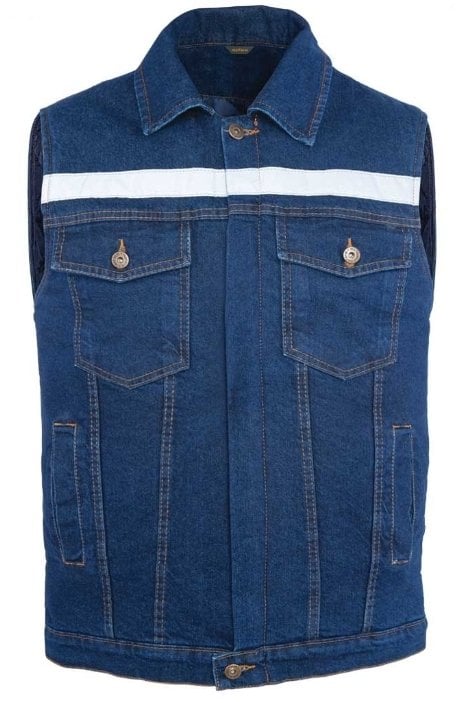 Sona Denim Kapitoneli Yelek