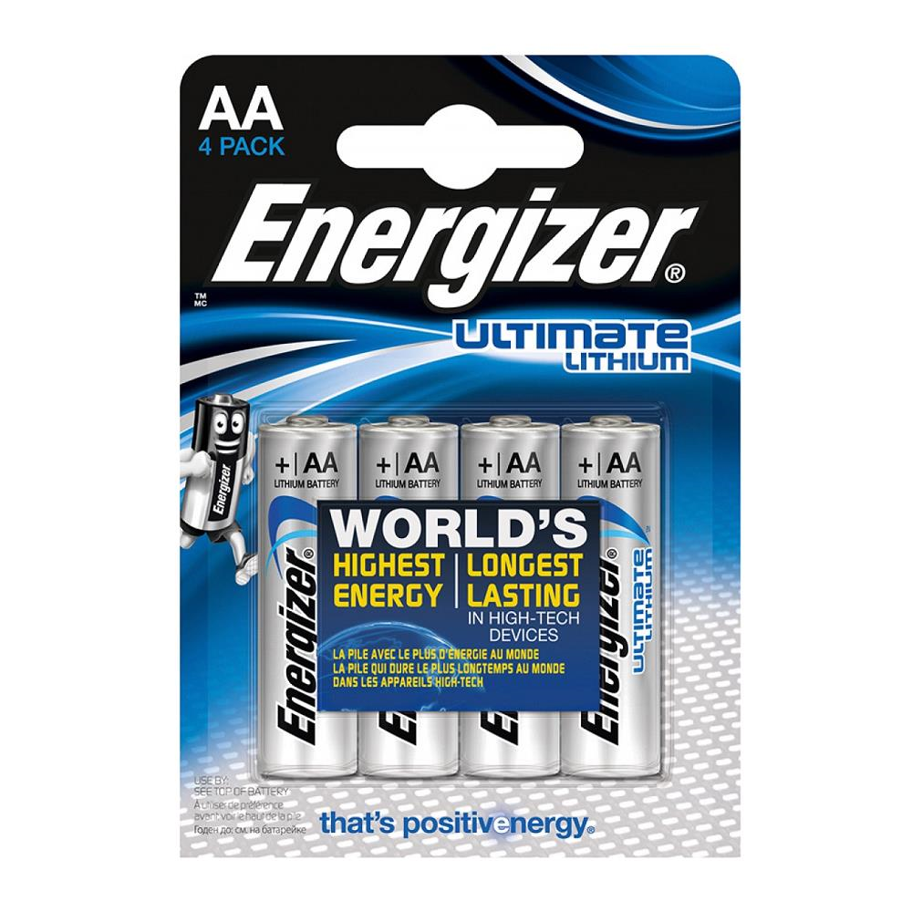 Energizer E91 Ultimate Lityum AA Kalem Pil 4'lü Paket