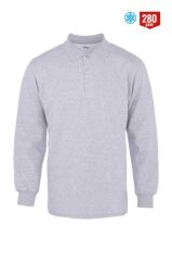 Polo Yaka Sweatshirt Gri - M