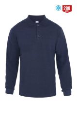 Polo Yaka Sweatshirt Lacivert - L