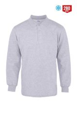 Polo Yaka Sweatshirt Gri - XL