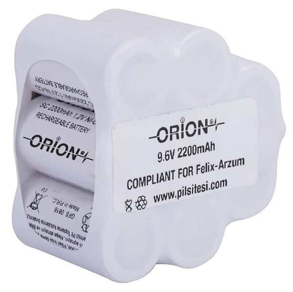Fakir Uyumlu ORION 9.6v 2200mAh Şarjlı Süpürge Pili